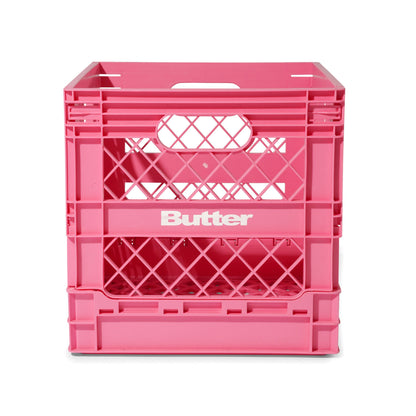 Butter Goods Collapsable Record Crate - Pink