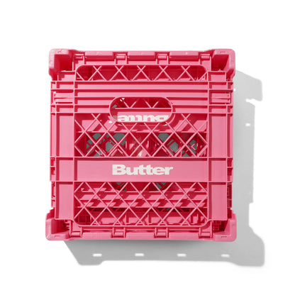 Butter Goods Collapsable Record Crate - Pink