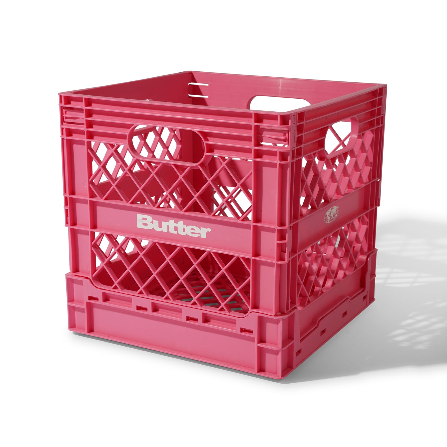 Butter Goods Collapsable Record Crate - Pink