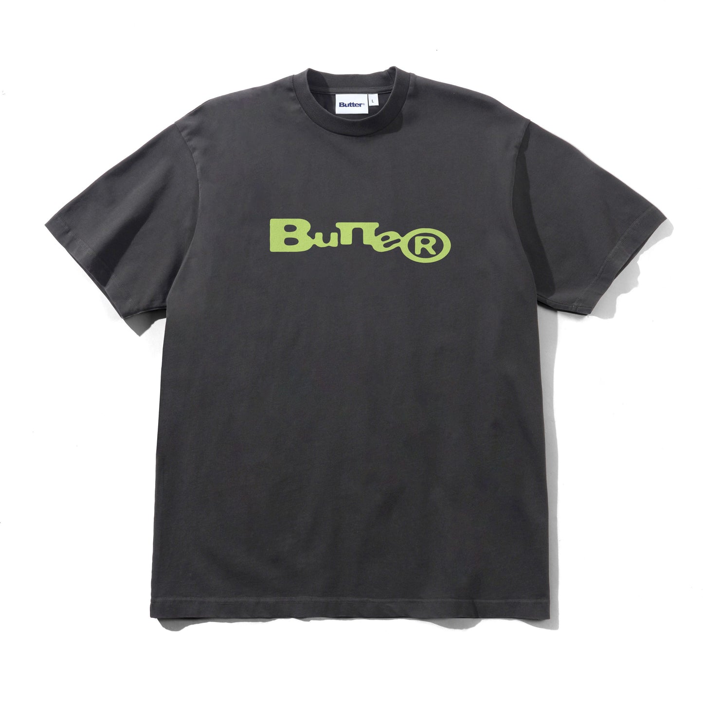 Butter Goods Registered Tee - Washed Black
