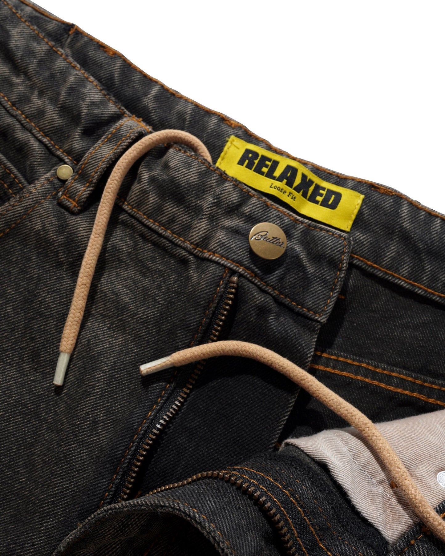 Butter Goods Relaxed Denim Jeans - Faded Charcoal