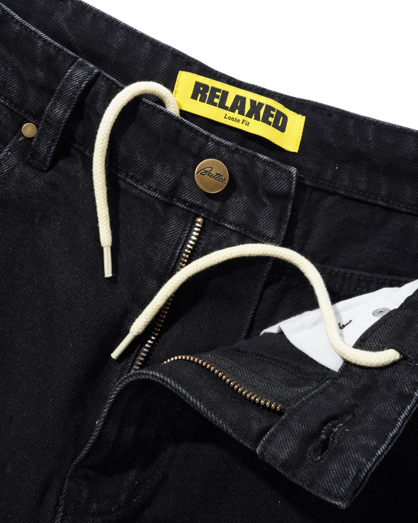 Butter Goods Relaxed Denim Jeans - Flat Black