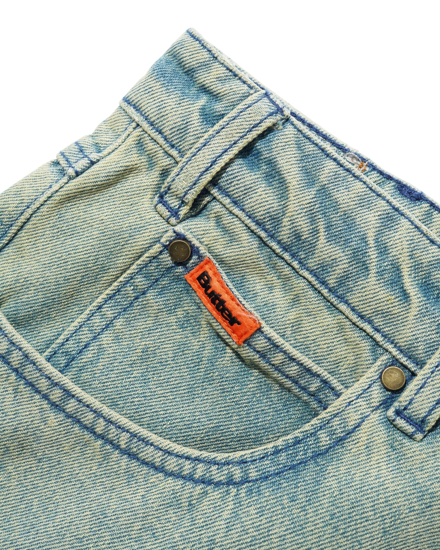 Butter Goods Relaxed Denim Jeans - Sunfade Blue