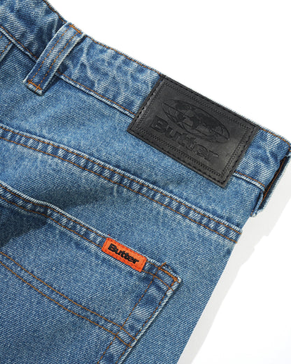 Butter Goods Relaxed Denim Jeans - Washed Indigo