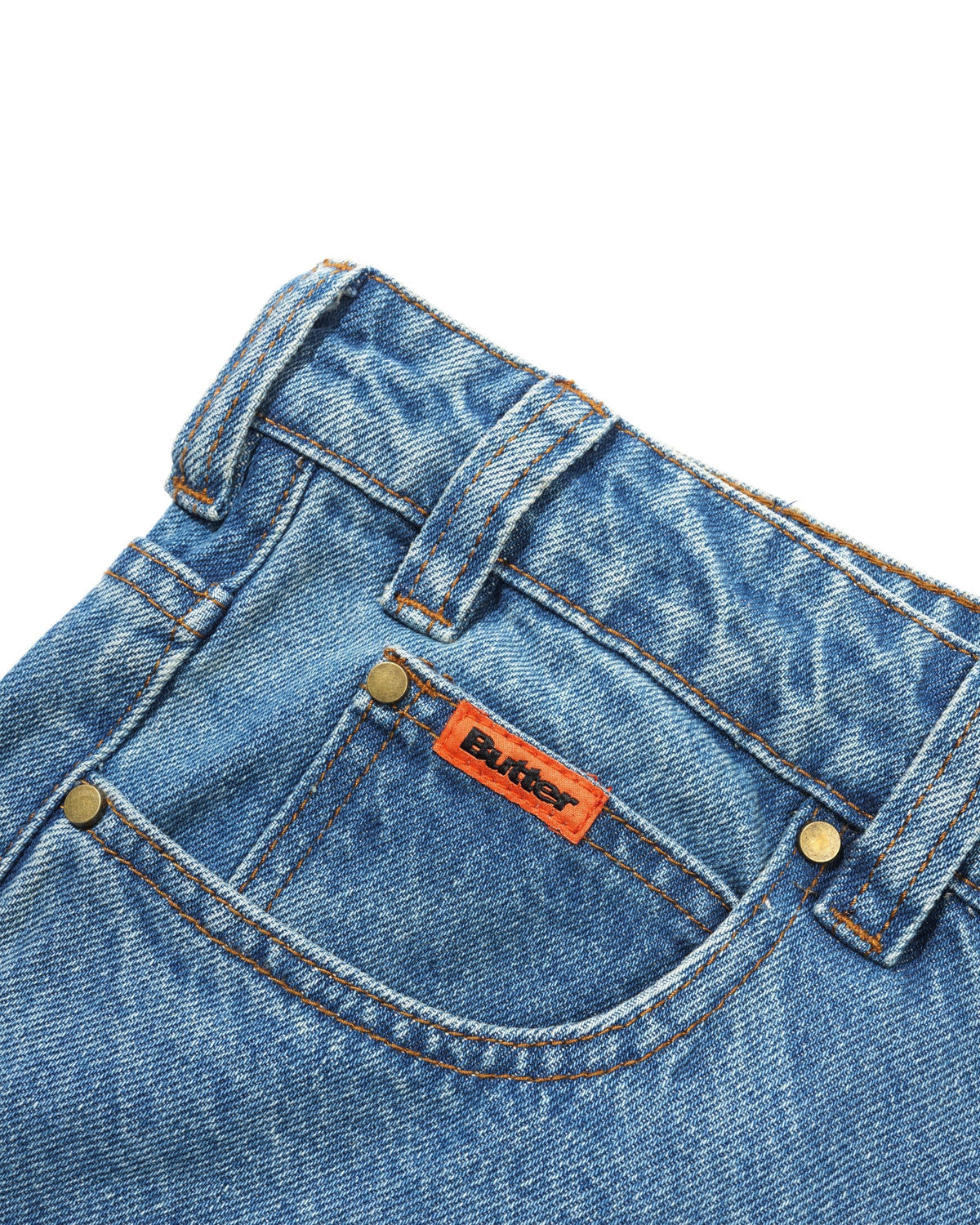 Butter Goods Relaxed Denim Jeans - Washed Indigo