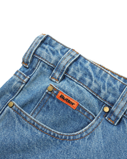 Butter Goods Relaxed Denim Jeans - Washed Indigo