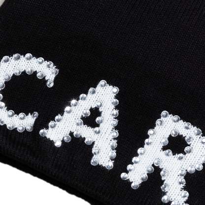 Carpet Company Rhinestone Beanie - Black