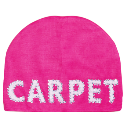 Carpet Company Rhinestone Beanie - Hot Pink