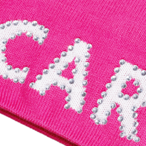 Carpet Company Rhinestone Beanie - Hot Pink