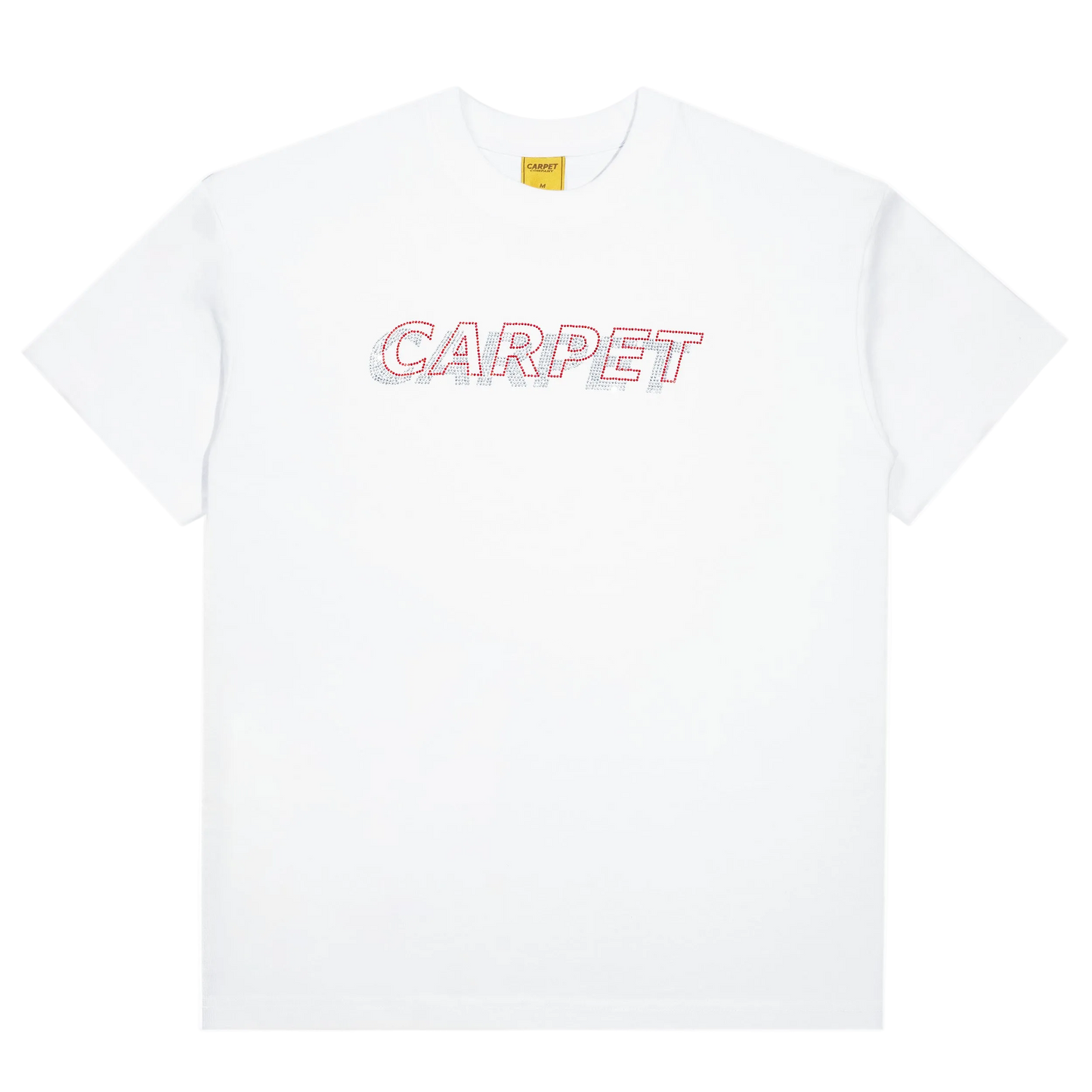Carpet Company Misprint Rhinestone Tee - White
