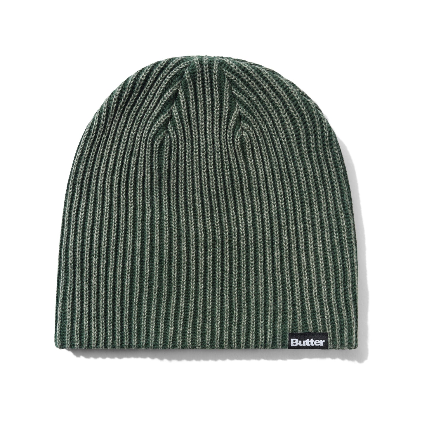 Butter Goods Ribbed Skully Beanie - Washed Forest