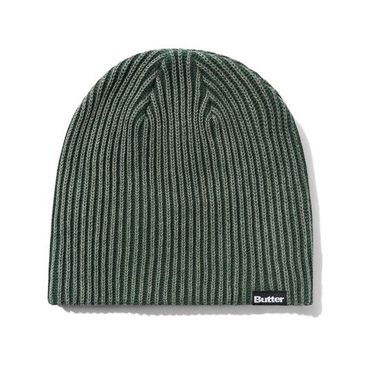 Butter Goods Ribbed Skully Beanie - Washed Forest
