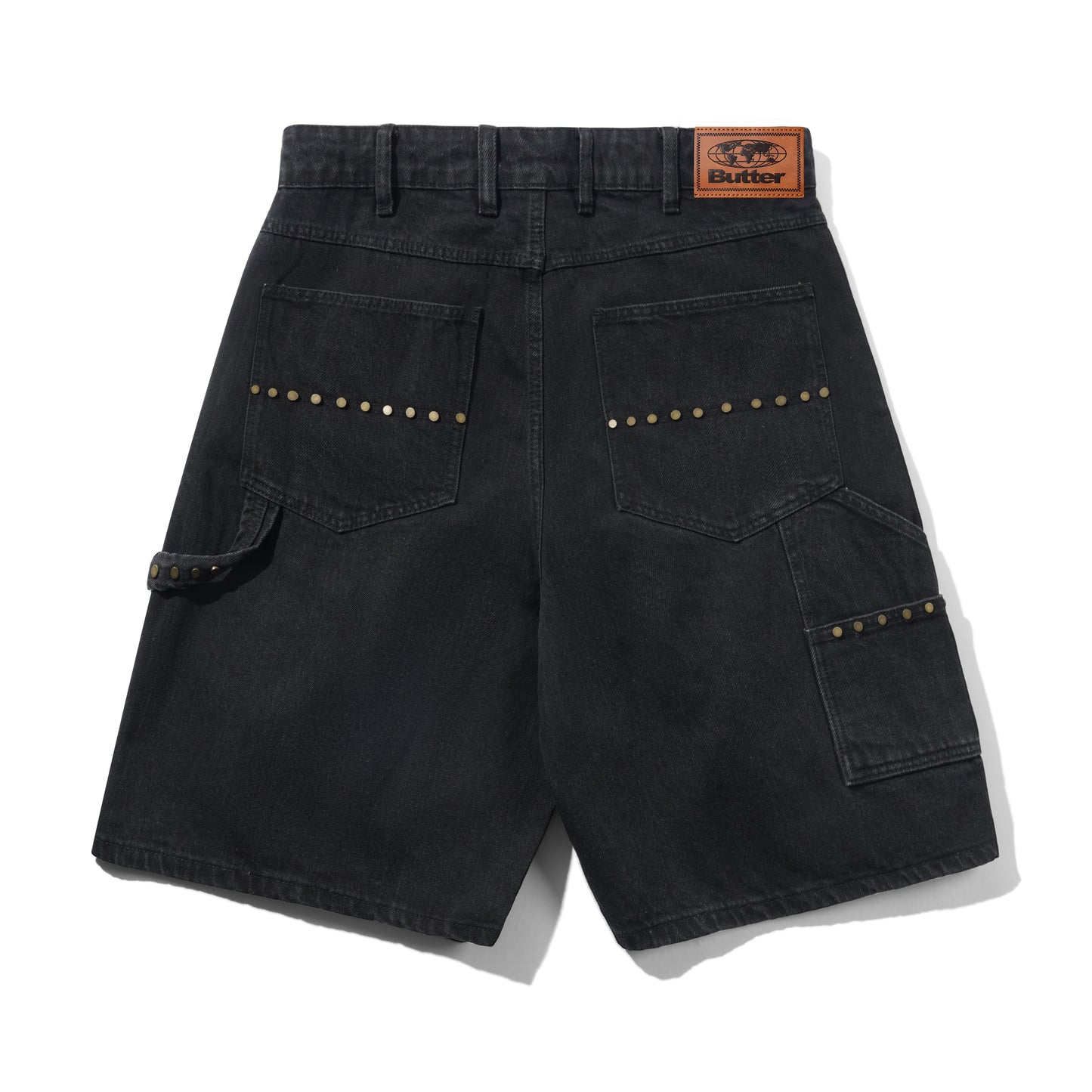 Butter Goods Rivet Denim Shorts - Washed Black