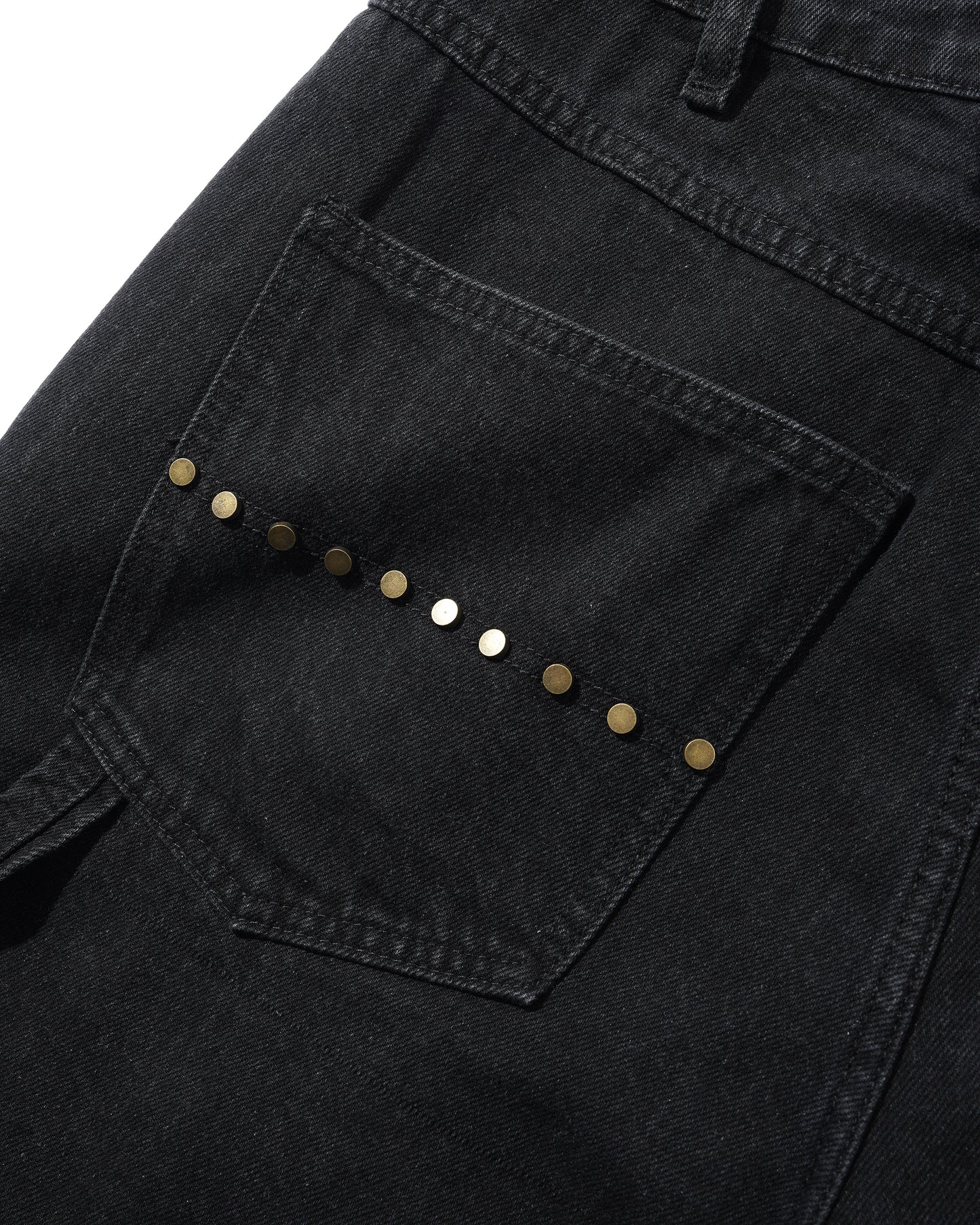 Butter Goods Rivet Denim Shorts - Washed Black