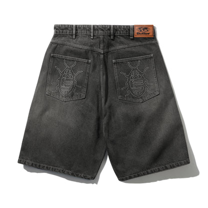 Butter Goods Roach Denim Shorts - Black Wash