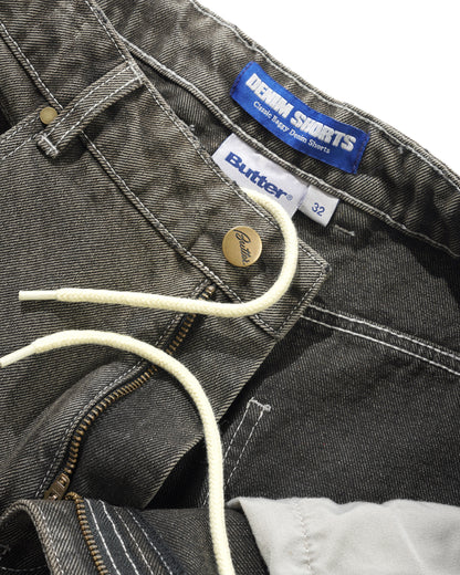 Butter Goods Roach Denim Shorts - Black Wash