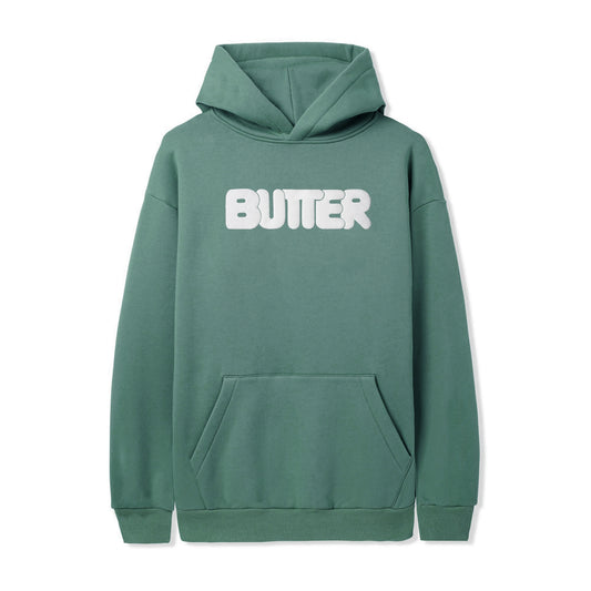 Butter Goods Rounded Logo Pullover Hood - Jungle Wood