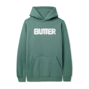 Butter Goods Rounded Logo Pullover Hood - Jungle Wood