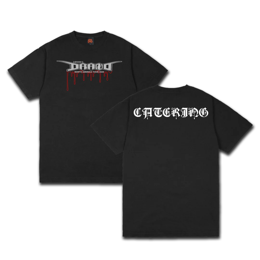 Satan's Drano Catering Tee - Black