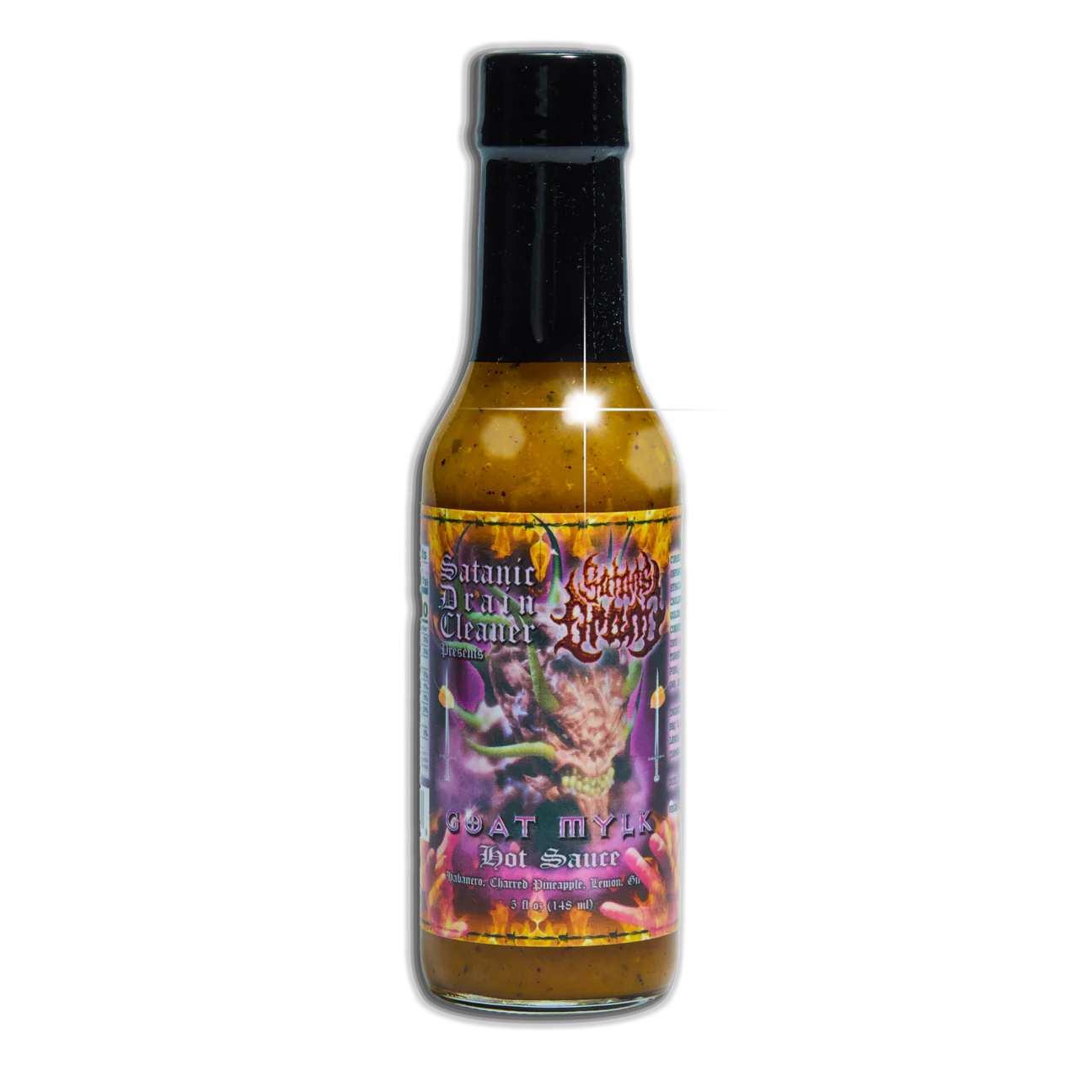 Satan's Drano Hot Sauce - Goat Mylk  (Habanero Hot Sauce)
