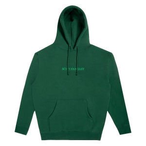 Sci-Fi Fantasy Logo Hood - Dark Green