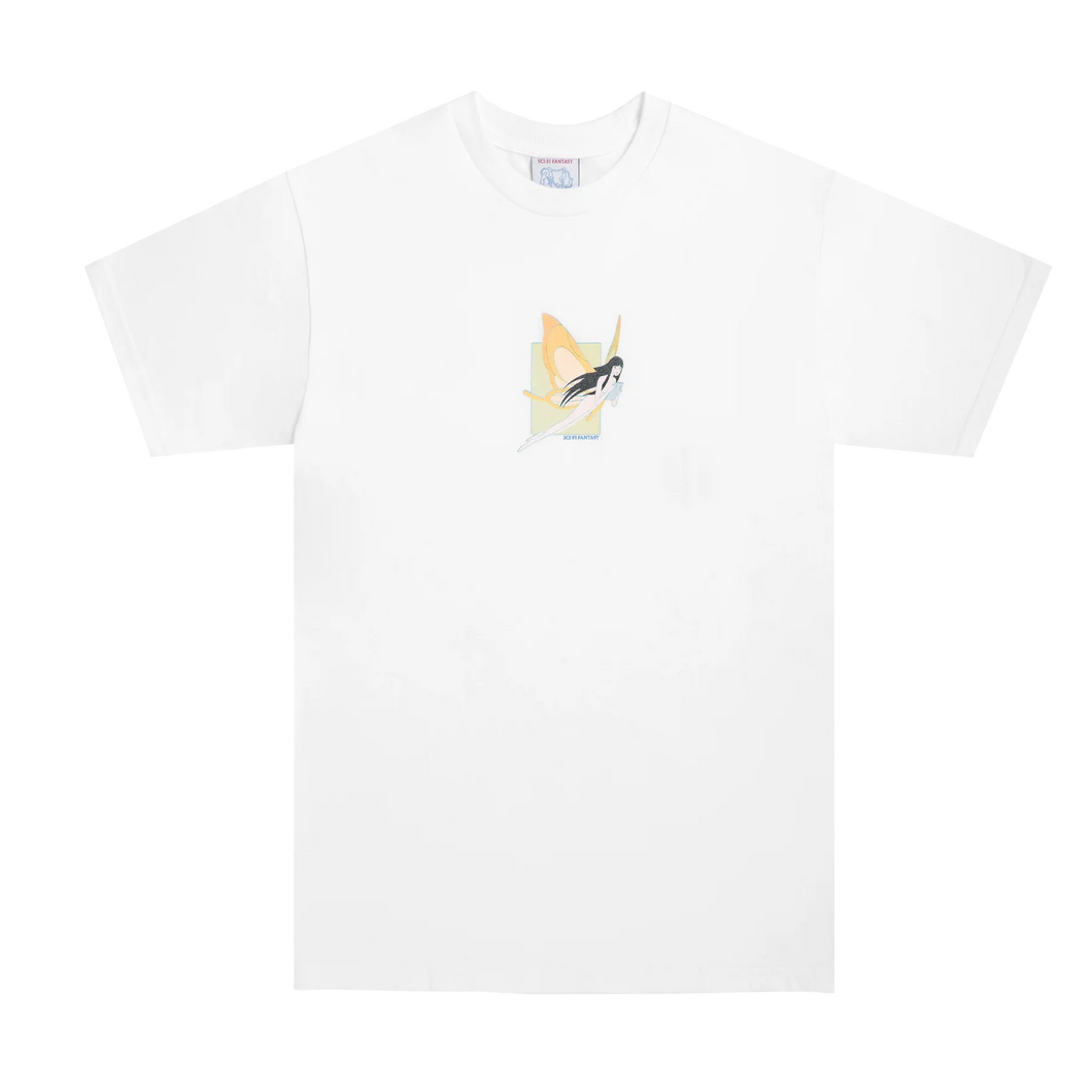 Sci-Fi Fantasy Moth Girl Tee - White