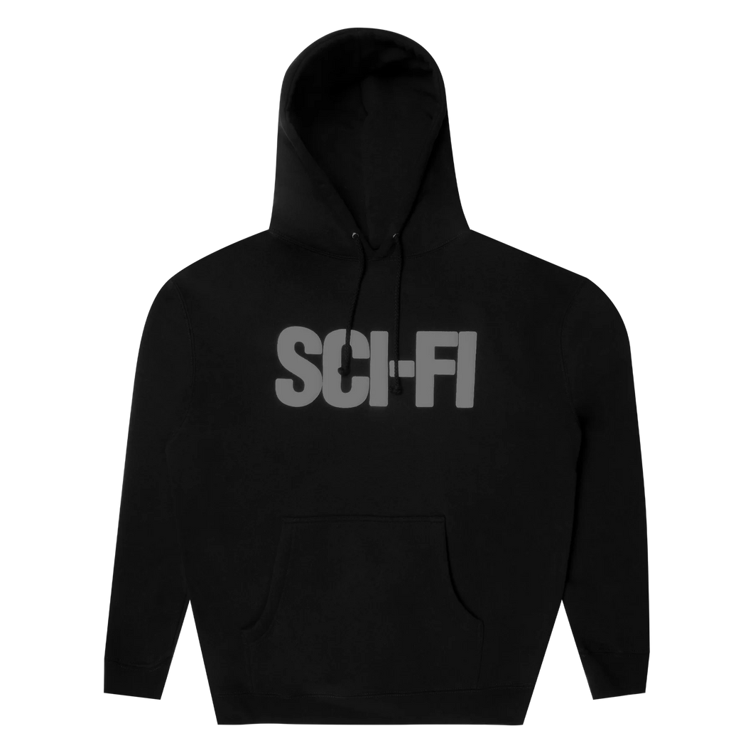 Sci-Fi Fantasy Big Logo Hood - Black