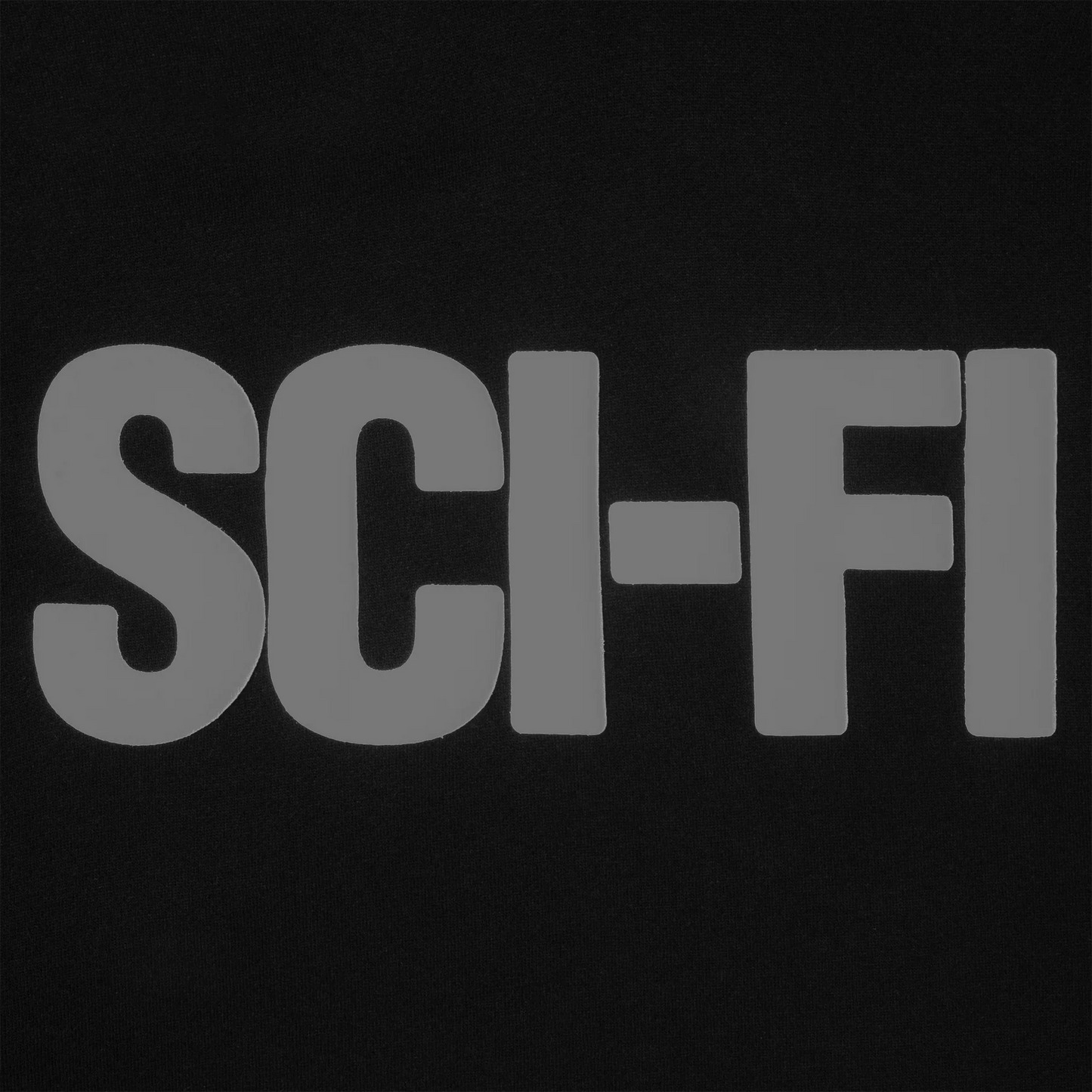 Sci-Fi Fantasy Big Logo Hood - Black