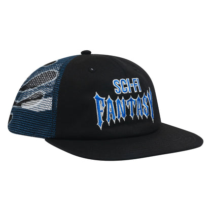 Sci-Fi Fantasy Biker Logo Hat - Black