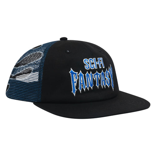 Sci-Fi Fantasy Biker Logo Hat - Black