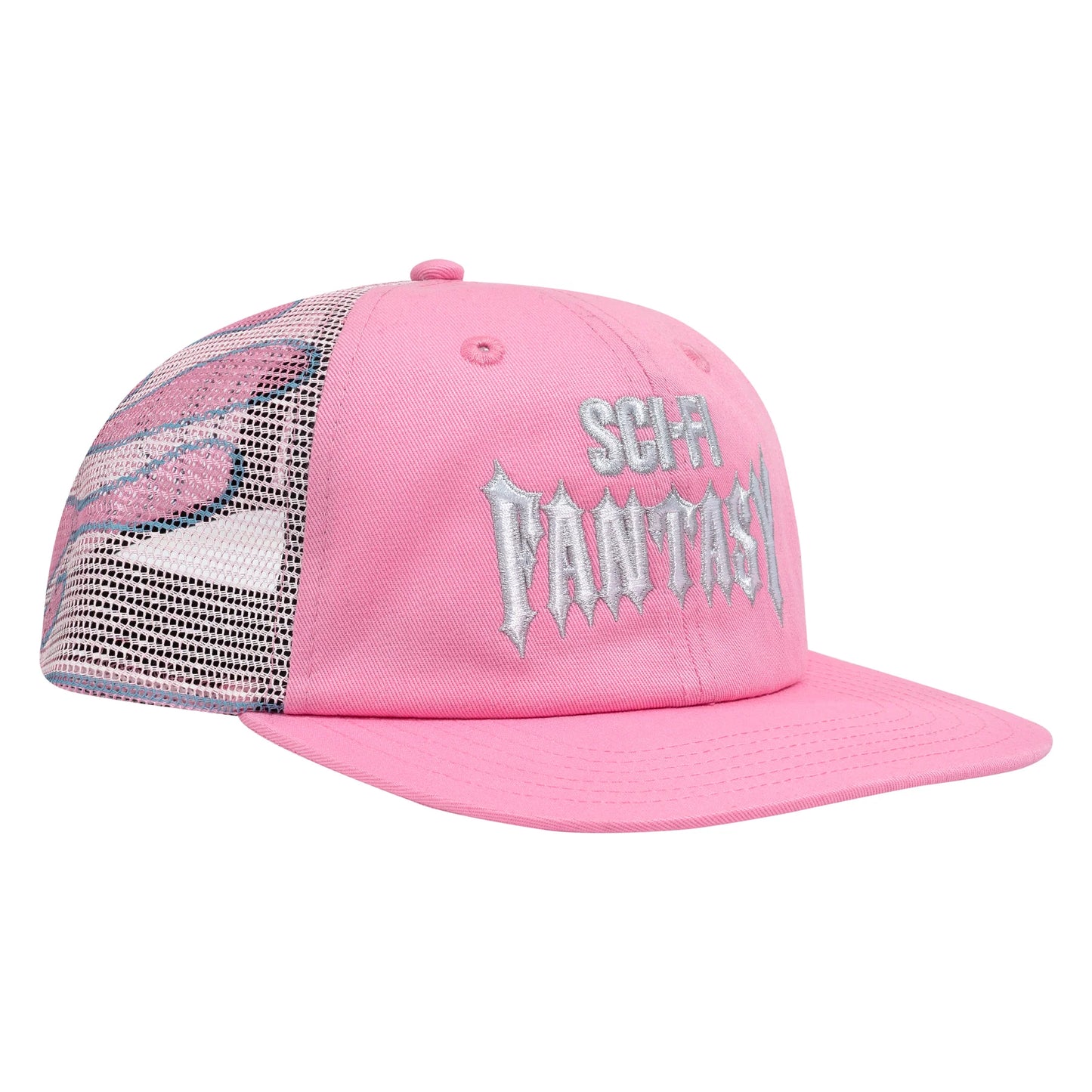 Sci-Fi Fantasy Biker Logo Hat - Pink