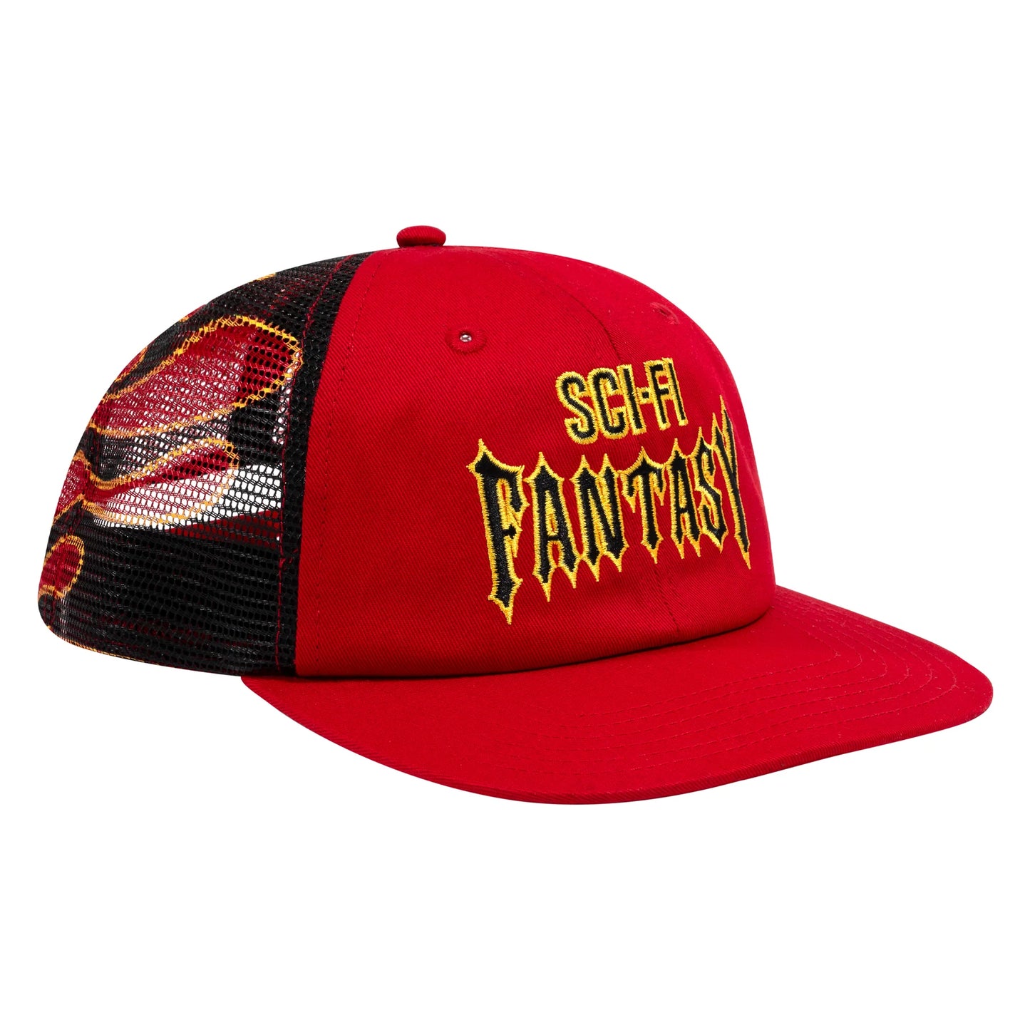 Sci-Fi Fantasy Biker Logo Hat - Red