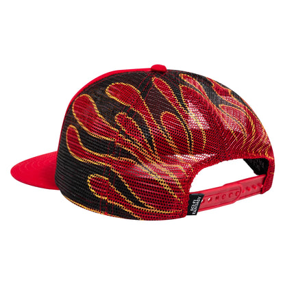 Sci-Fi Fantasy Biker Logo Hat - Red