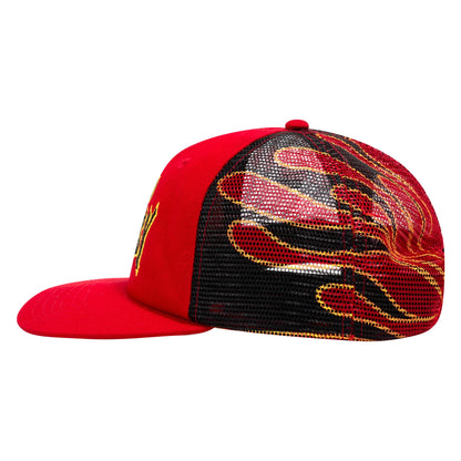 Sci-Fi Fantasy Biker Logo Hat - Red