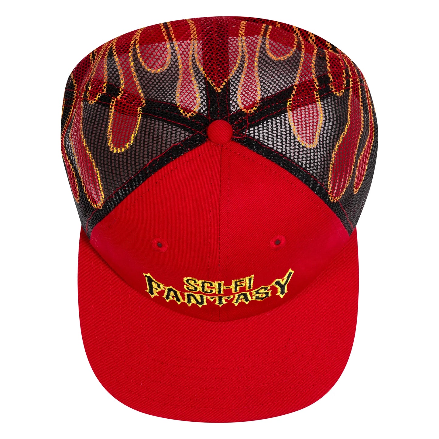 Sci-Fi Fantasy Biker Logo Hat - Red