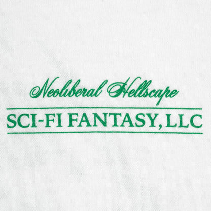 Sci-Fi Fantasy Neoliberal Tee - White