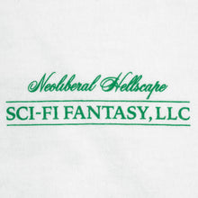 Load image into Gallery viewer, Sci-Fi Fantasy Neoliberal Tee - White