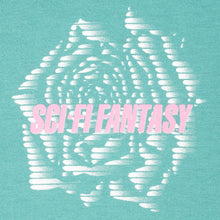 Load image into Gallery viewer, Sci-Fi Fantasy Rose Tee - Seafoam