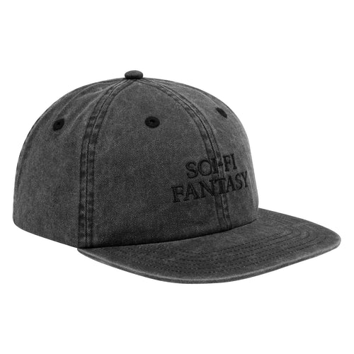 Sci-Fi Fantasy Washed Logo Hat - Black