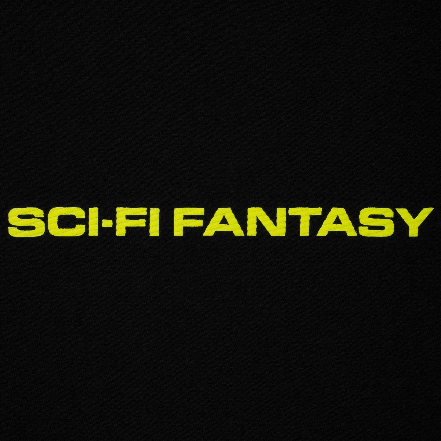 Sci-Fi Fantasy Textured Logo Tee - Black