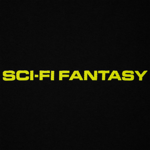 Sci-Fi Fantasy Textured Logo Tee - Black