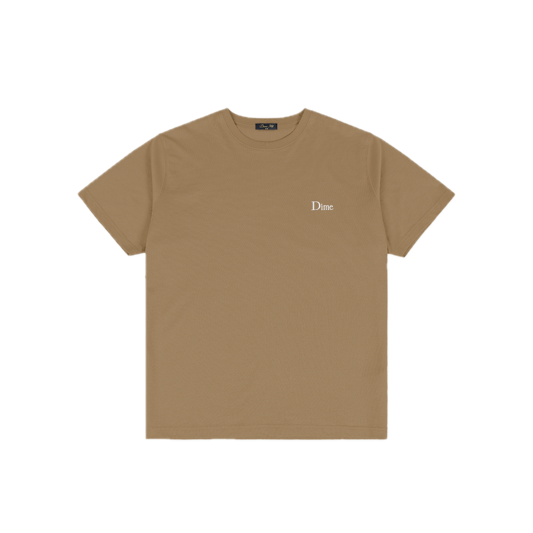 Dime Classic Small Logo Tee - Tan