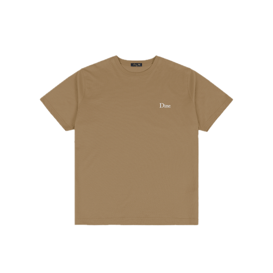 Dime Classic Small Logo Tee - Tan