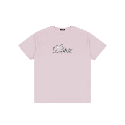 Dime Cursive Smashed Tee - Light Pink