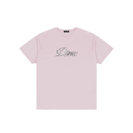 Dime Cursive Smashed Tee - Light Pink