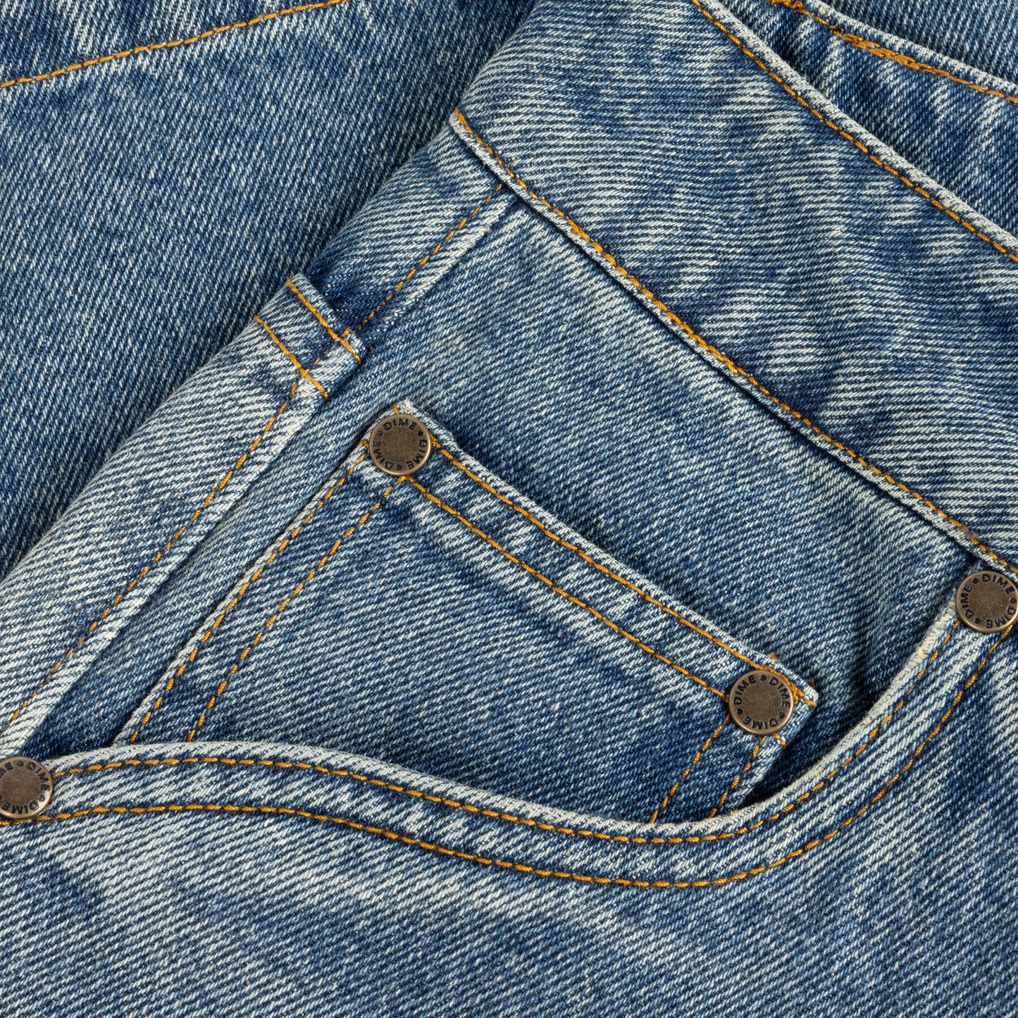 Dime Carpenter Denim Shorts - Sandblasted Indigo