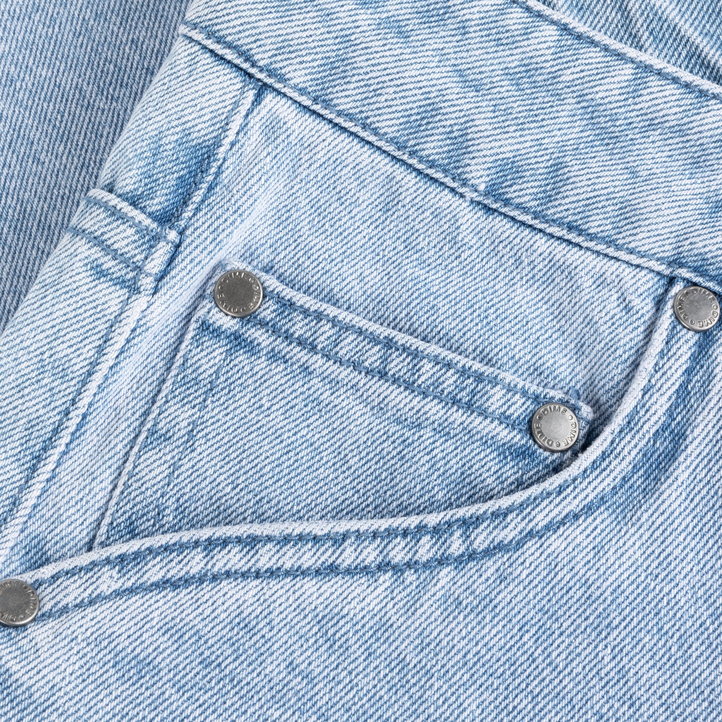 Dime Classic Denim Shorts - Blue Washed