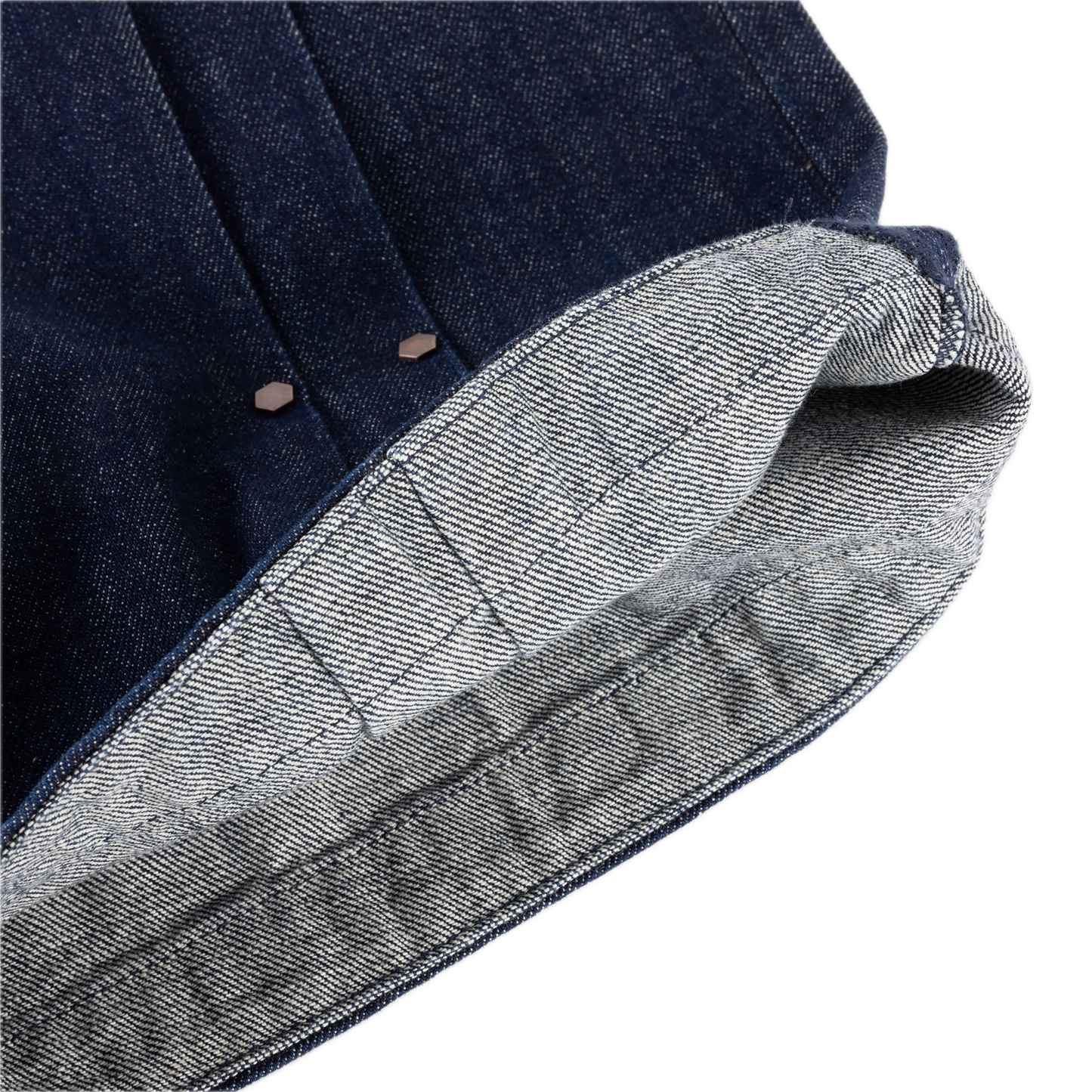 Dime Pleated Baggy Denim Shorts - Indigo