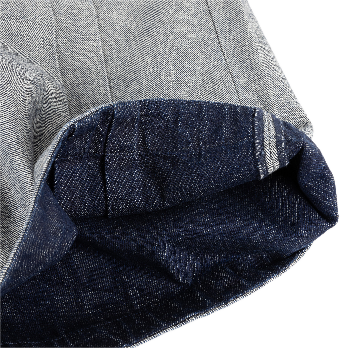 Dime Pleated Baggy Denim Shorts - Reversed Indigo