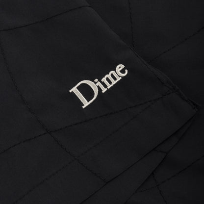 Dime Wave Quilted Shorts - Black